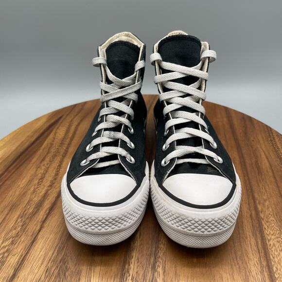 Converse CTAS All Star Lift Shoes Womens 6 Black Canvas Hi Top Platform Sneakers - Picture 2 of 8